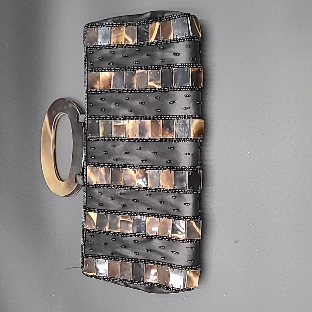 Mad Bags Shell/Beaded Clutch